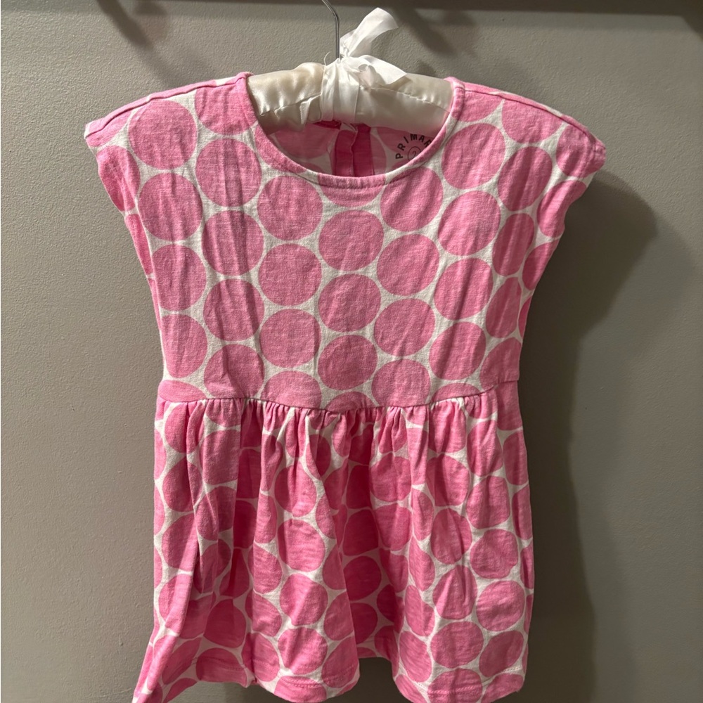 Pink Polka Dot Kids dress Primary Co.